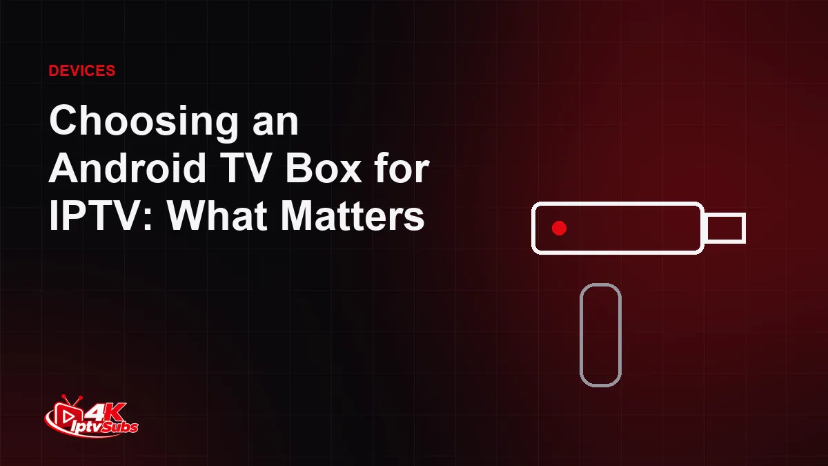 Streaming box and remote illustration for choosing an Android TV box