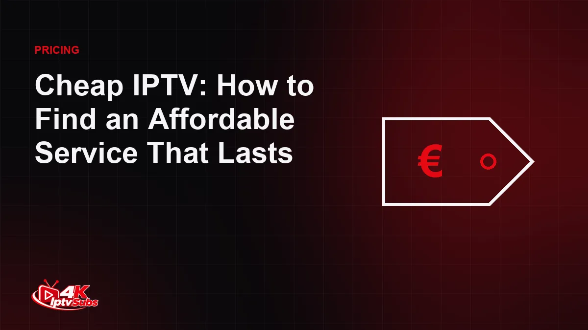 Price tag illustration representing affordable IPTV subscription plans