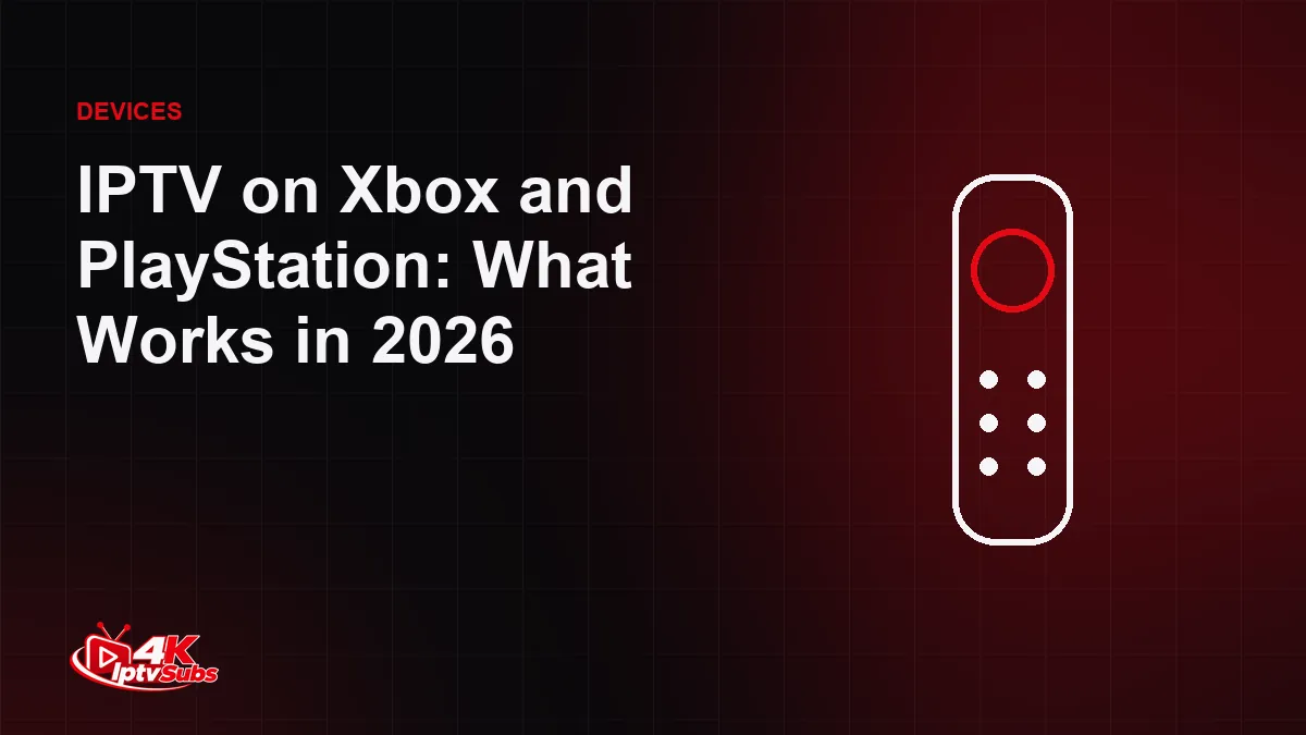Controller-style remote illustration for IPTV on games consoles