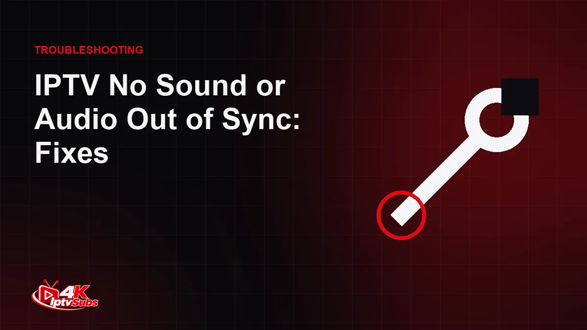 Wrench illustration for fixing IPTV sound problems