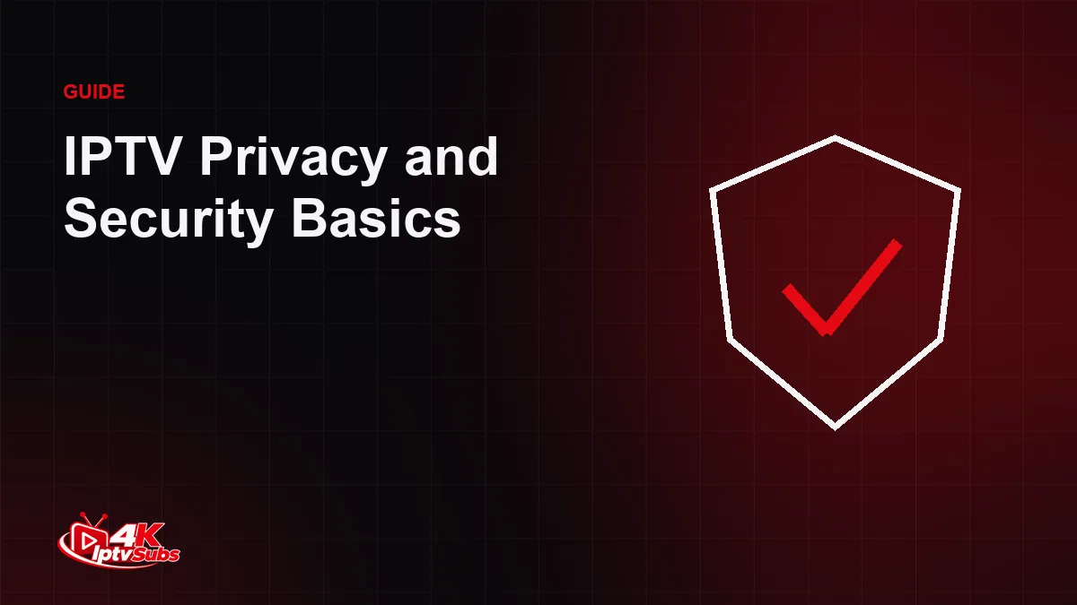 Shield illustration for IPTV privacy and security basics