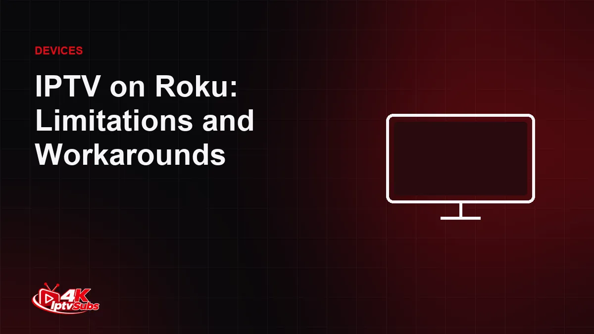 TV illustration for a guide to IPTV on Roku devices