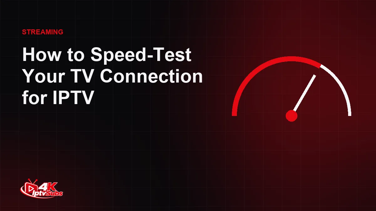 Speedometer illustration for testing a TV's internet connection