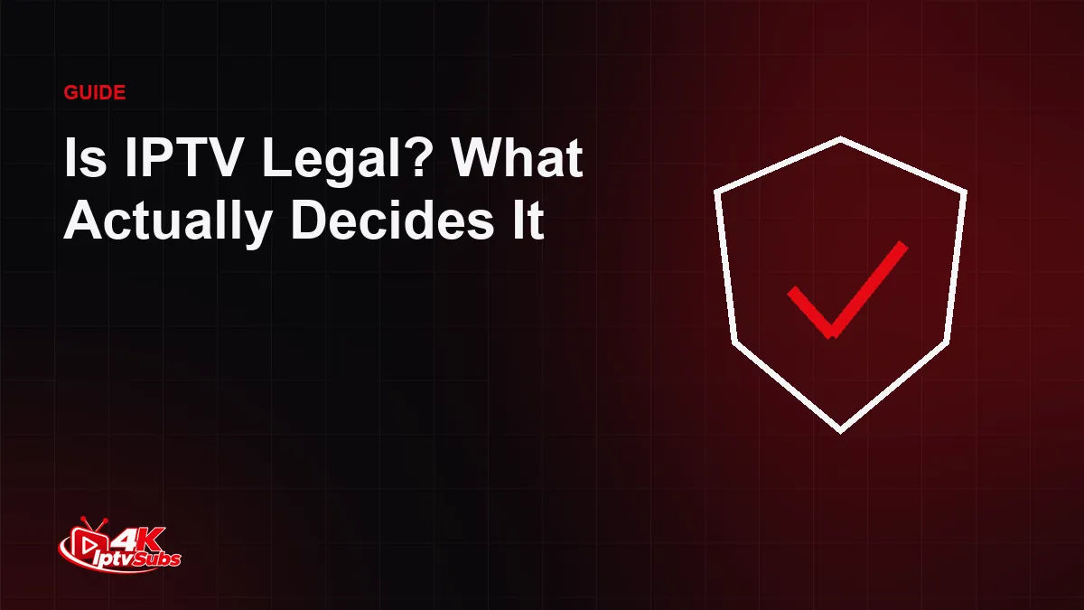 Shield illustration for a guide to whether IPTV is legal