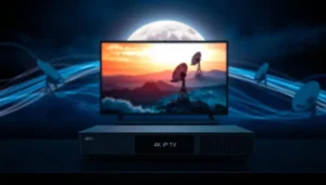 4K-IPTV-Streaming-Technology delivers ultra-high-definition content through internet-based television services.