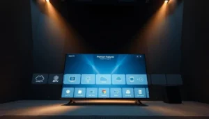 Premium IPTV Service Feature includes high-quality channels, fast streaming, and on-demand content access.